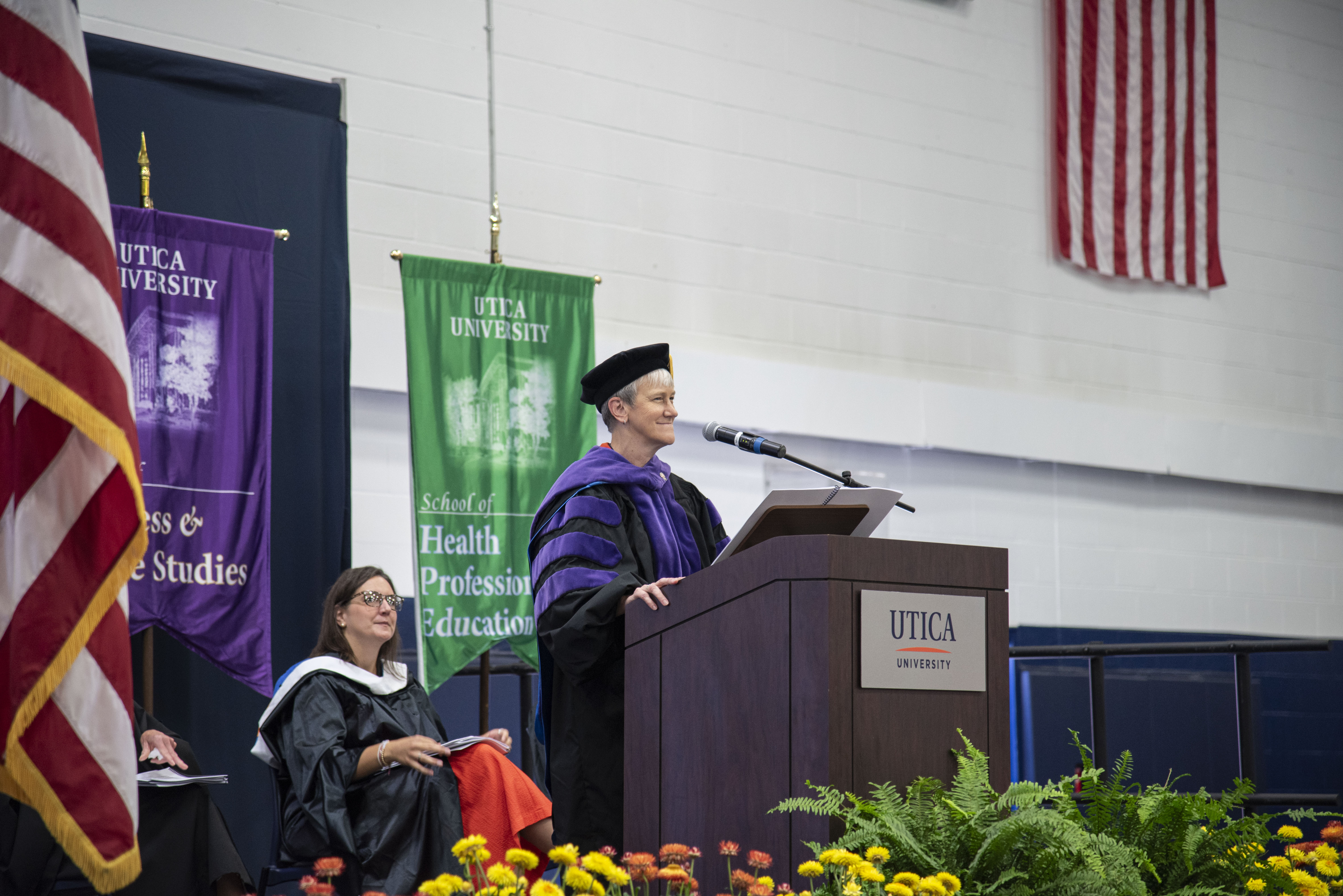 President Stephanie Nesbitt speaks at Convocation 2026.